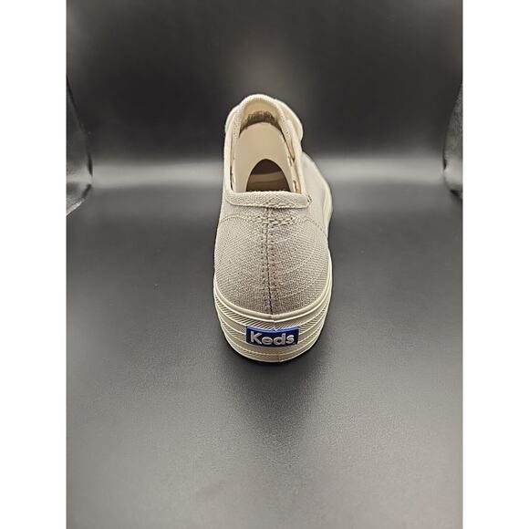 Keds Triple Kick Slip On Women 9.5 Shoes Gold Metallic Platform Loafers Coquette - Picture 5 of 9